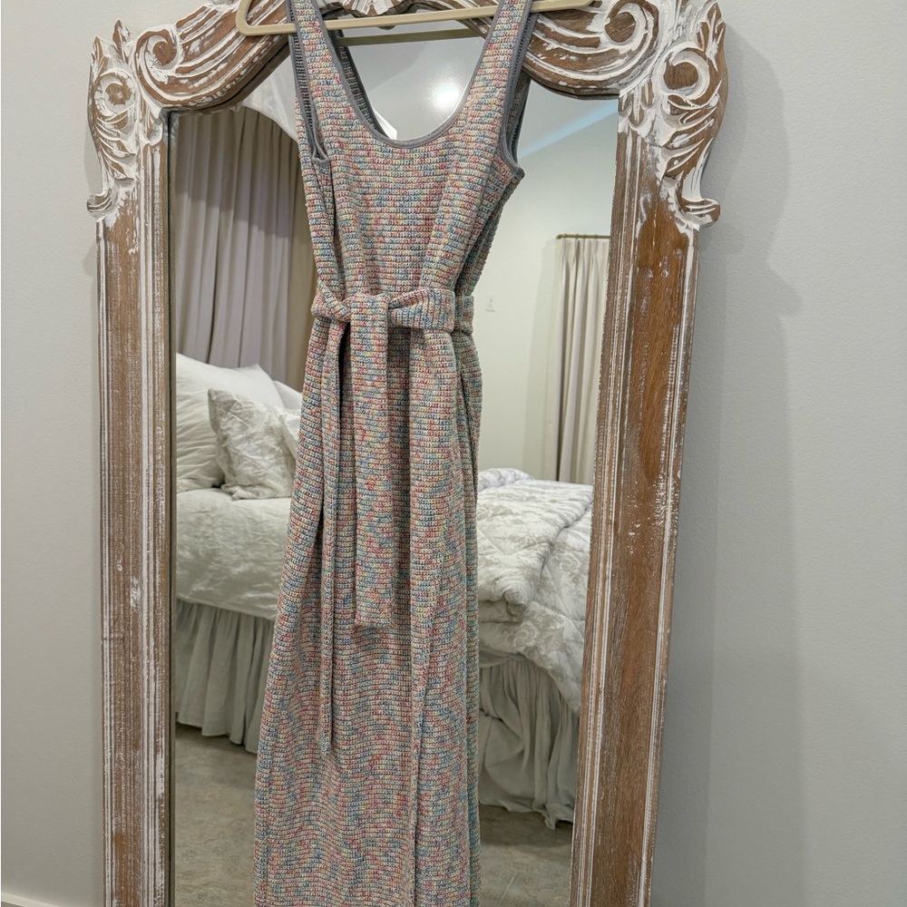 Multicolor Knit Maxi Dress